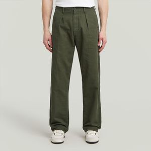 Pleated Chino Relaxed - Grijs - Heren