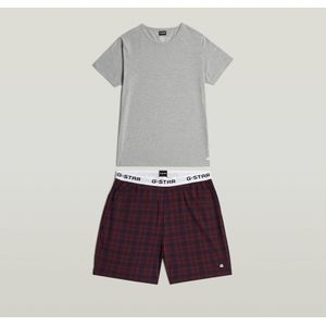 Tee en Short Pyjama Set - Meerkleurig - Heren