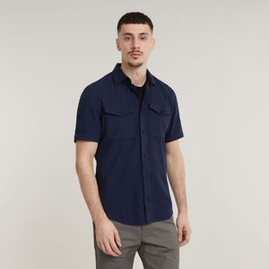 Marine Slim Shirt - Donkerblauw - Heren
