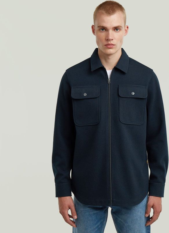 GPO Zip Overshirt - Donkerblauw - Heren