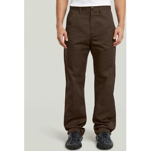 Relaxed Straight Chino - Bruin - Heren