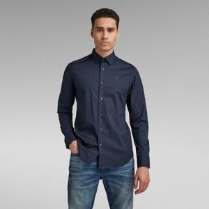 Dressed Super Slim Shirt - Donkerblauw - Heren