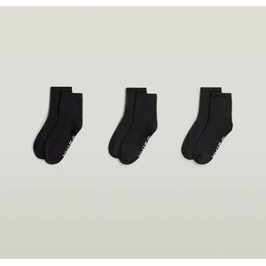 Anklet Sokken 3 Paar - Zwart - Dames
