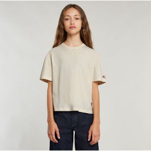 Meisjes Top Loose Crop - Beige - meisjes