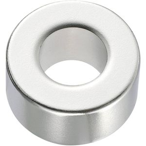 TRU COMPONENTS 506013 Permanente magneet Ring (Ø x h) 20 mm x 5 mm N45 1.33 - 1.37 T Grenstemperatuur (max.): 80 °C