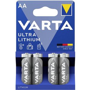 Varta LITHIUM AA Bli 4 AA batterij (penlite) Lithium 2900 mAh 1.5 V 4 stuk(s)