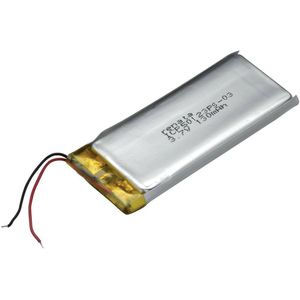 Renata ICP50123PS-03 Speciale oplaadbare batterij Prismatisch Kabel LiPo 3.7 V 130 mAh