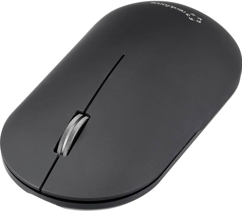 Renkforce RF-WM-200-1 Muis Draadloos, Bluetooth Optisch Zwart 3 Toetsen 4000 dpi Geluidsarme toetsen
