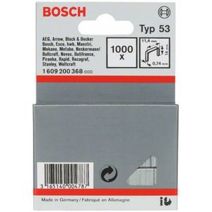 Bosch Accessories Fijndraadnieten type 53, 11,4 x 0,74 x 14 mm, verpakking van 1000 stuks 1000 stuk(s) 1609200368