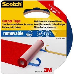 3M 42030750 Dubbelzijdig tape voor vloerbedekking Scotch Blauw (l x b) 7 m x 50 mm 1 stuk(s)