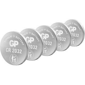 GP CR2032 / DL2032 / 2032 Lithium Knoopcel Batterij 5 Stuks