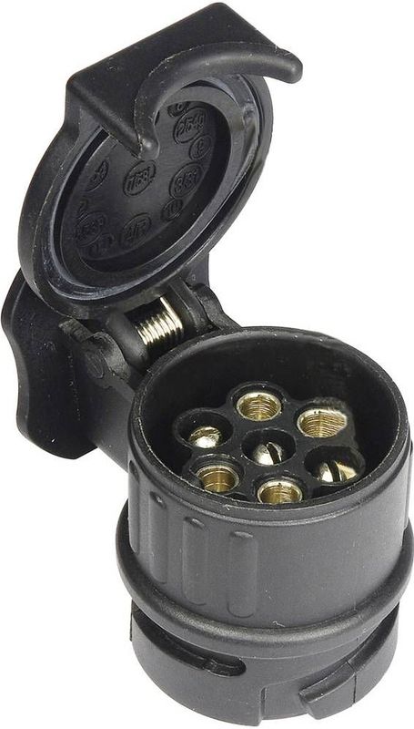 HP Autozubehör 28547 Aanhangeradapter [Stekker, 7-polig - Stekker, 13-polig] Kunststof