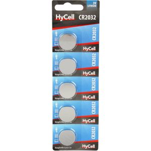 HyCell Knoopcel CR2032 3 V 5 stuk(s) 200 mAh Lithium CR2032