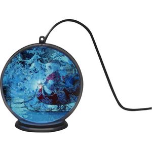 Konstsmide 1550-700 LED-raamhanger Kerstman met slee LED Zwart Timer