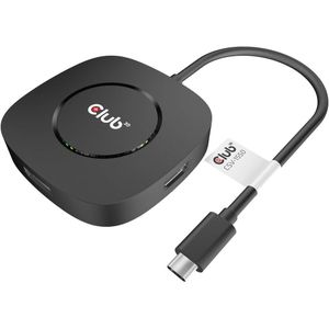 club3D CSV-1550 USB-C (USB 3.2 Gen 2) multiport hub Zwart