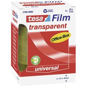 tesa OFFICE-BOX 57406-00002-01 tesafilm Transparant (l x b) 66 m x 19 mm 8 stuk(s)