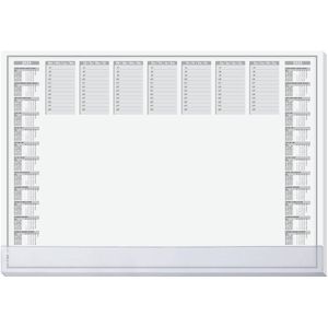 Sigel Protect HO366 Bureau onderlegger 2-jaarskalender Grijs (b x h) 595 mm x 410 mm