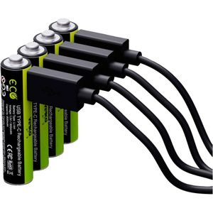 Verico LoopEnergy USB-C Oplaadbare AAA batterij (potlood) Li-ion 600 mAh 1.5 V 4 stuk(s)