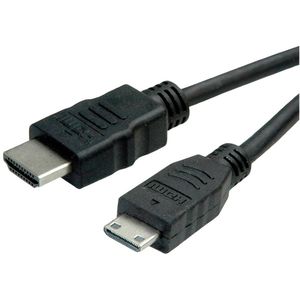 ROLINE GREEN HDMI High Speed Kabel met Ethernet, HDMI male - Mini HDMI male, 2 m