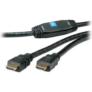 Roline 14.01.3465 HDMI-kabel HDMI Aansluitkabel HDMI-A-stekker, HDMI-A-stekker 30.00 m Zwart Afgeschermd