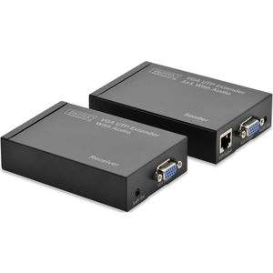 Digitus DS-53400 VGA Extender (verlenging) via netwerkkabel RJ45 300 m