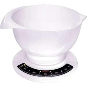 Soehnle 65054 Culina Pro Analoge Keukenweegschaal met Mengkom 2.5L Wit