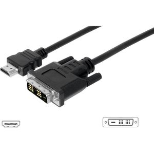 Digitus AK-330300-050-S HDMI-kabel HDMI / DVI Adapterkabel HDMI-A-stekke