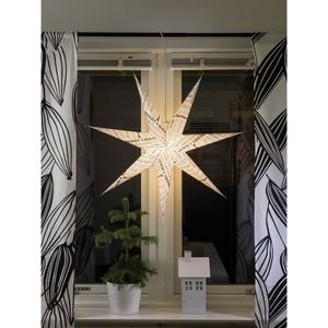 Konstsmide 2985-270 Kerstster Gloeilamp, LED Wit, Zwart Standaard