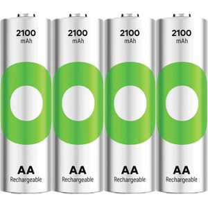 GP Batteries ReCyko Oplaadbare AA batterij (penlite) NiMH 2100 mAh 1.2 V 4 stuk(s)