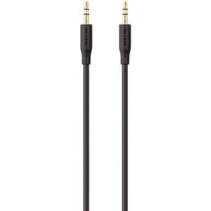 Belkin F3Y117bt2M Jackplug Audio Aansluitkabel [1x Jackplug male 3,5 mm - 1x Jackplug male 3,5 mm] 2.00 m Zwart Vergulde steekcontacten