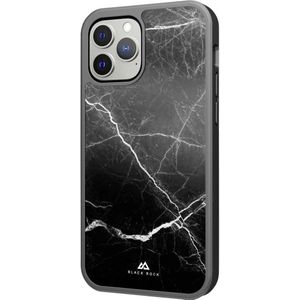 Black Rock Protective Marble Case Cover Apple iPhone 13 Pro Max Zwart