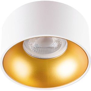 Kanlux 27576 Riti Plafondlamp GU10, Par 16 Goud (mat), Wit (mat)