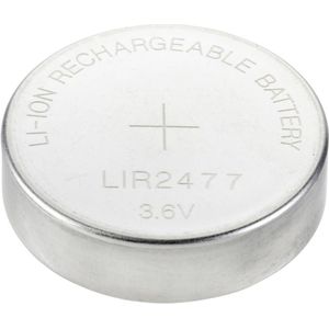 VOLTCRAFT Oplaadbare knoopcel LIR2477 Lithium 180 mAh 3.6 V 1 stuk(s)