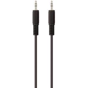 Belkin F3Y111bf1M-P Jackplug Audio Aansluitkabel [1x Jackplug male 3,5 mm - 1x Jackplug male 3,5 mm] 1.00 m Zwart Vergulde steekcontacten