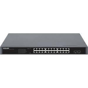 Intellinet 24-Port Gigabit PoE+ Switch mit 2 SFP Ports 370 W Powered Device Monitor 19 19 netwerk switch 10 / 100 / 1000 MBit/s IEEE 802.3af (15.4 W), IEEE