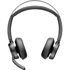 HP Poly Voyager Focus 2 USB-C Headset On Ear headset Computer Bluetooth Stereo Zwart Noise Cancelling Volumeregeling, Microfoon uitschakelbaar (mute)