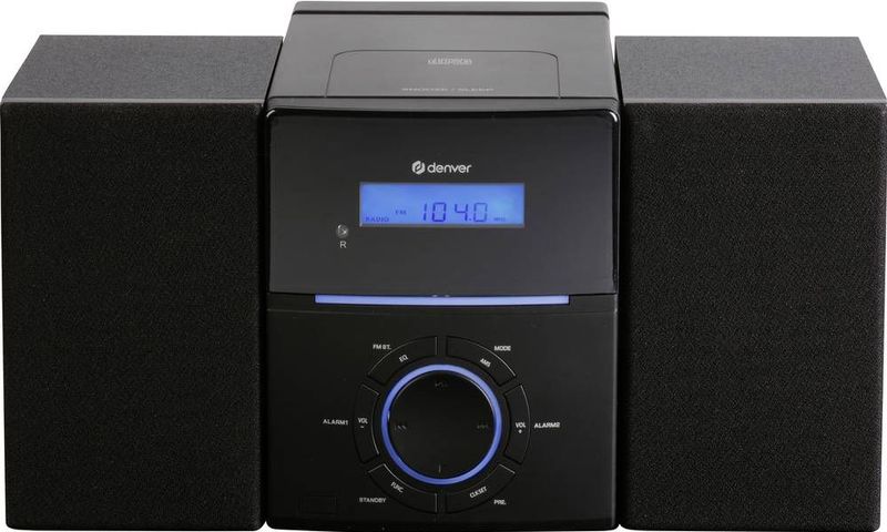 Denver FM Radio CD Speler - Wekkerradio - 30 voorkeuzezenders - AUX - MCA240