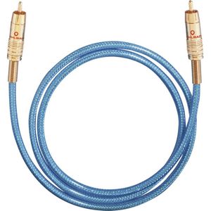 Oehlbach Digitale cinch Digitale audio Aansluitkabel [1x Cinch-stekker - 1x Cinch-stekker] 1.50 m Blauw