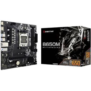 BioStar B650MT Moederbord Socket AMD AM5 Vormfactor Micro-ATX Moederbord chipset AMD® B650