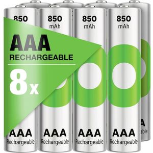 GP ReCyko Oplaadbare AAA batterij (potlood) NiMH 850 mAh 1.2 V 8 stuk(s)