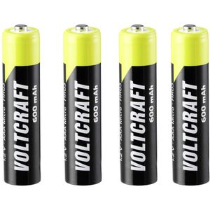 VOLTCRAFT Endurance Oplaadbare AAA batterij (potlood) NiMH 600 mAh 1.2 V 4 stuk(s)