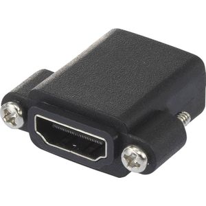 SpeaKa Professional SP-9082612 HDMI Adapter [1x HDMI-bus - 1x HDMI-bus] Zwart Schroefbaar
