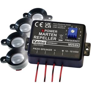 Kemo M094 Ultrasone marterverschrikker Met flitslicht, Met luidspreker 1 stuk(s)