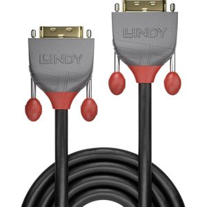 LINDY 36226 DVI-kabel DVI Aansluitkabel DVI-D 24+1-polige stekker, DVI-D 24+1-polige stekker 10.00 m Zwart