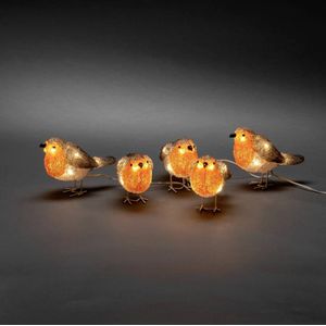 Konstsmide 6245-103 Acryl figuur Energielabel: G (A - G) Vogel Warmwit LED Oranje