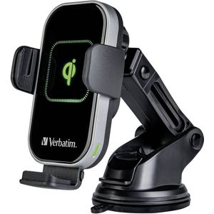 Verbatim FWC-02 Qi Fast Wireless Car Charger Draadloze lader USB Zwart