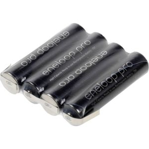Panasonic Eneloop Pro Accupack Aantal Cellen: 4 Batterijgrootte: AAA (potlood) Z-soldeerlip NiMH 4.8 V 900 MAh