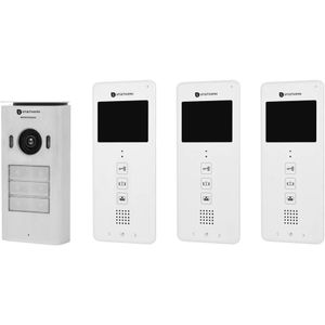 Smartwares DIC-22132 Complete set voor Video-deurintercom 2-draads Driegezinswoning Wit