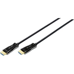 Digitus AK-330125-300-S HDMI-kabel HDMI / Glasvezel Aansluitkabel HDMI-A-stekker, HDMI-A-stekker 30.00 m Zwart Ultra HD-HDMI, High Speed HDMI met ethernet