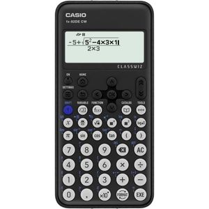 Casio FX-82DE CW Technische rekenmachine Zwart Aantal displayposities: 10 werkt op batterijen (b x h x d) 77 x 13.8 x 162 mm
